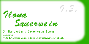 ilona sauerwein business card